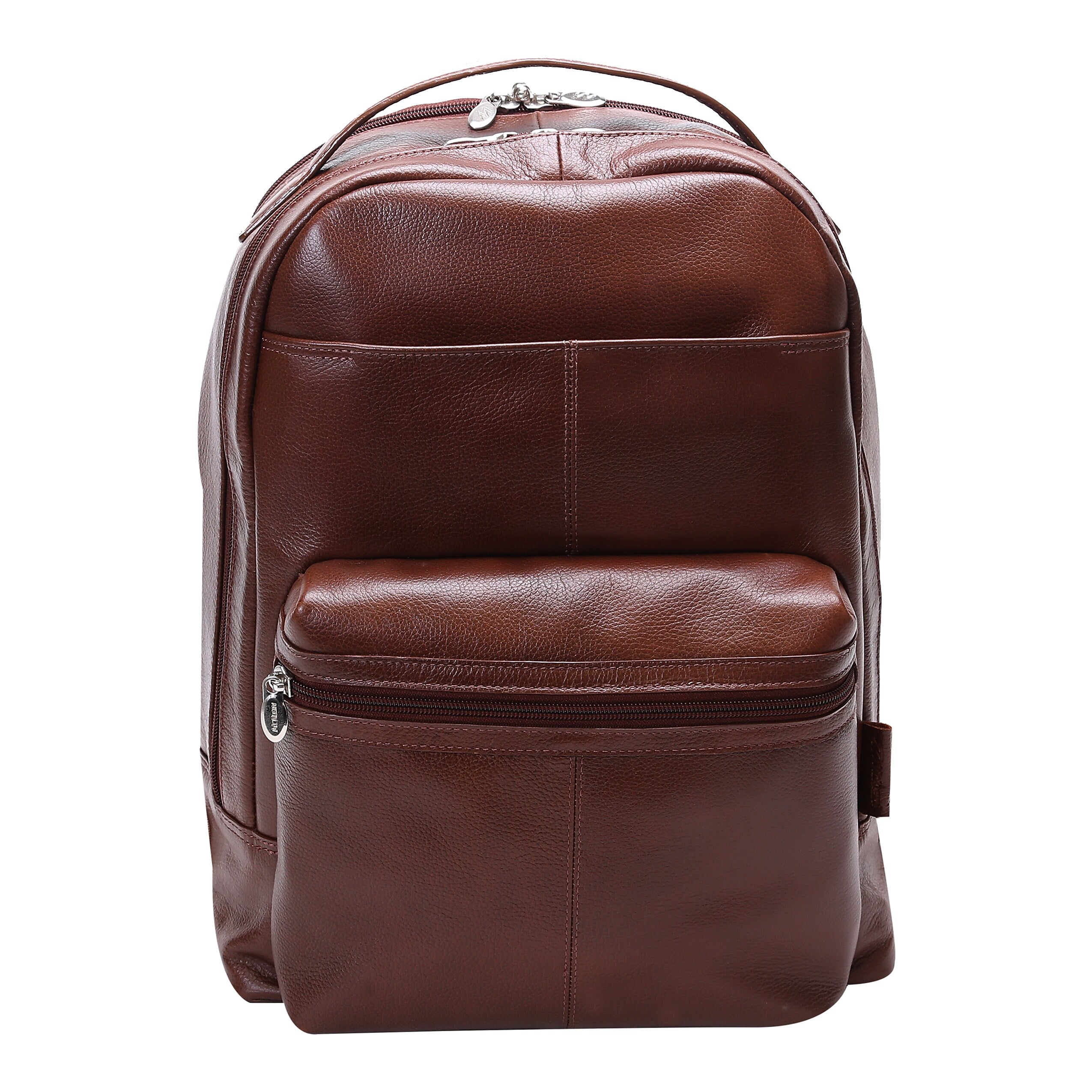 McKlein S Series Leather Laptop Backpack, Medium, Brown (88554)