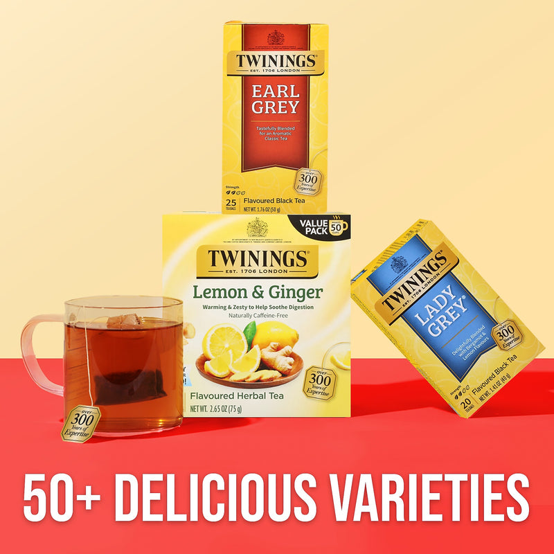 Twinings Earl Grey Tea Bags, 25/Box (TNA51728)
