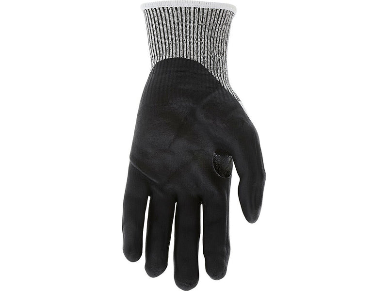 MCR Safety Cut Pro Hypermax Fiber/Bi-Polymer Work Gloves, Salt-and-Pepper/Black, L, Pair (127-92754BPL)