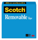 Scotch Invisible Clear Tape, 0.5" x 36 yds., 1" Core (811-121296)