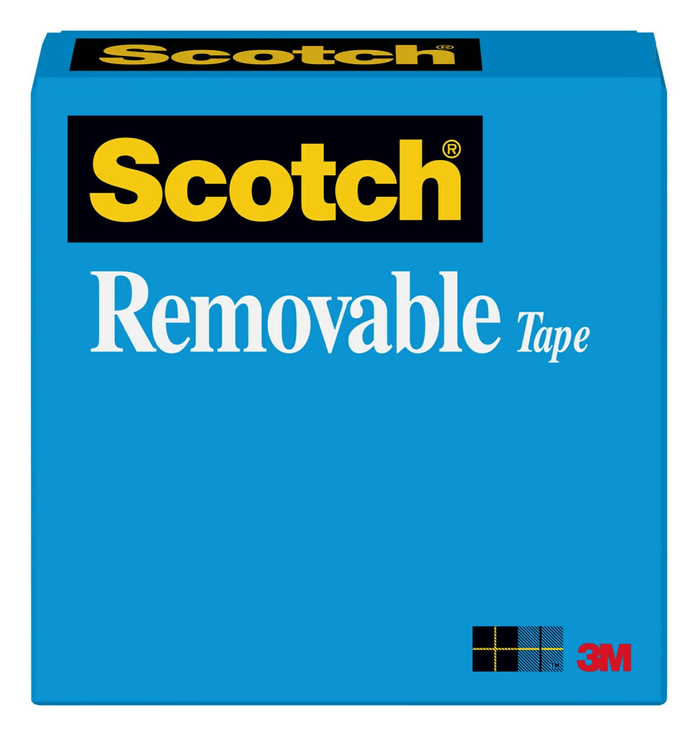 Scotch Invisible Clear Tape, 0.5" x 36 yds., 1" Core (811-121296)