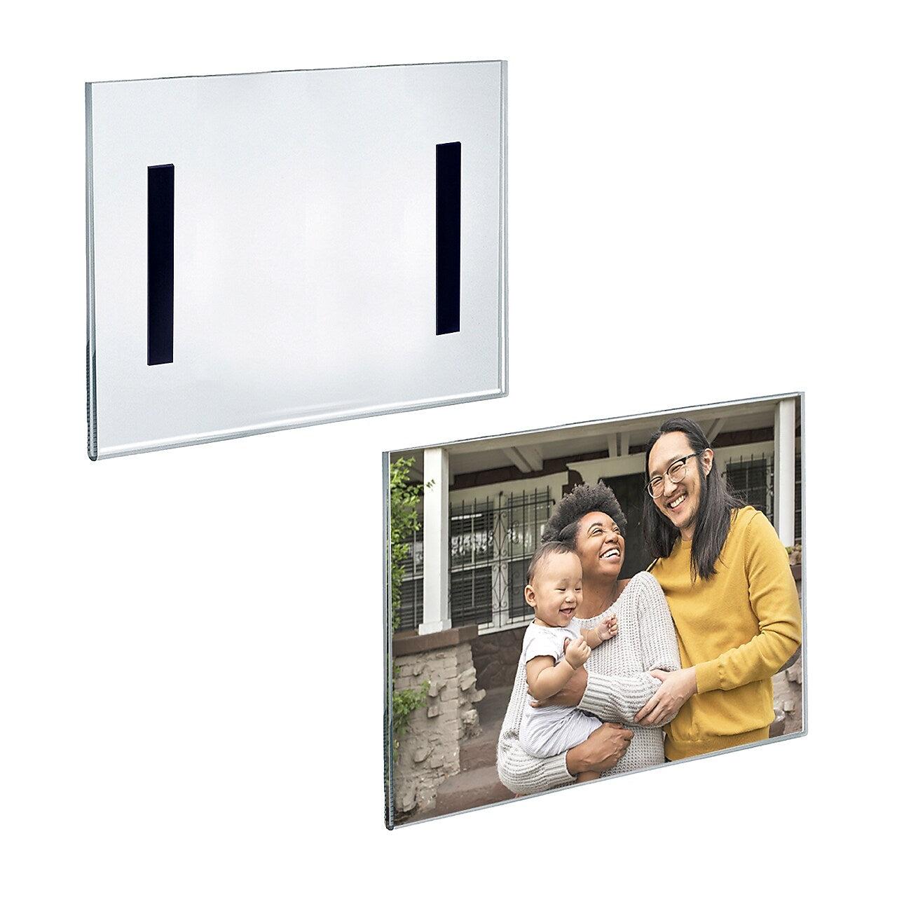 Azar Sign Holder, 10" x 8", Horizontal, Wall Mounted, Clear, Acrylic, 10/Pack (129926)