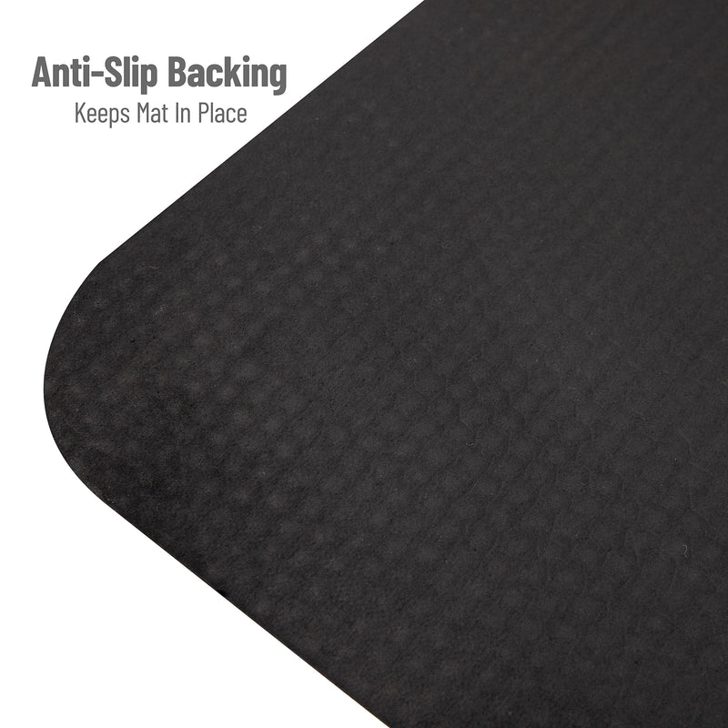 Mind Reader Anti-Fatigue Standing Desk Mat, 39.5" x 20.25", Black (SDMAT-BLK)