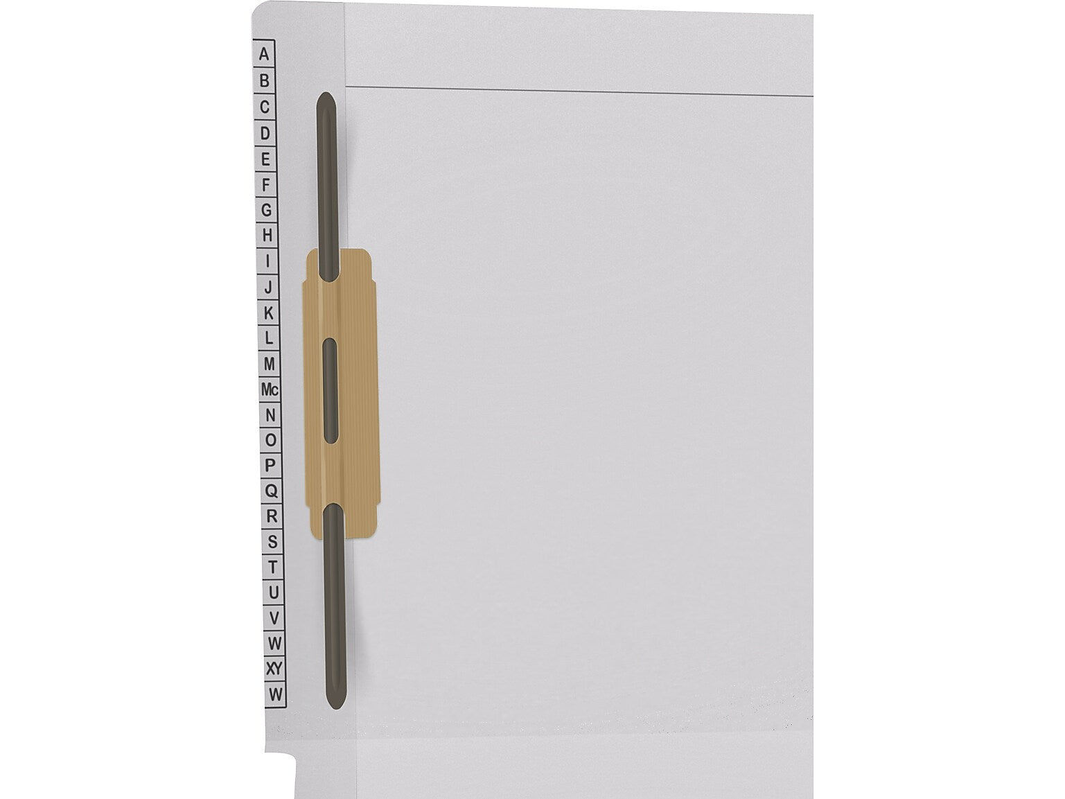 Medical Arts Press Reinforced Classification Folder, 1 3/8" Expansion, Letter Size, White, 50/Box (F1170-WHT-1)