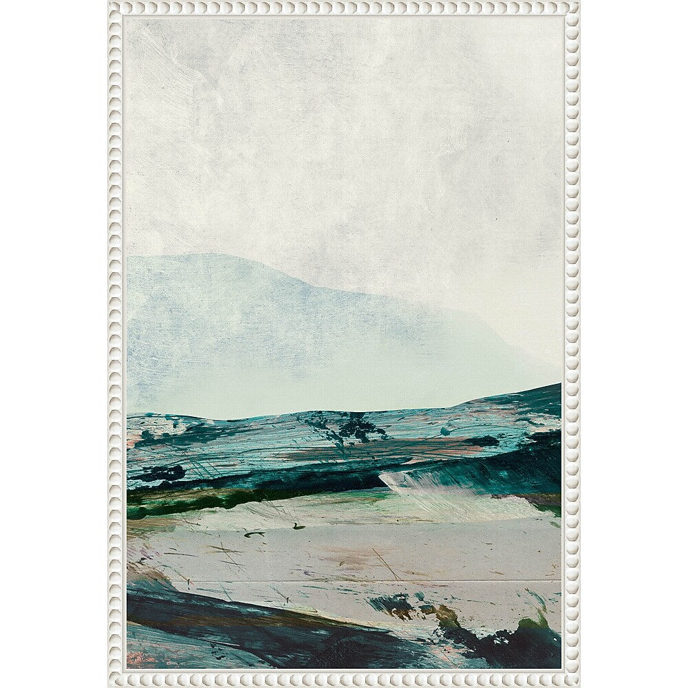 Amanti Art Mountain Mists by Dan Hobday Framed Canvas Wall Art Print, 16" x 23" (A42678302528)