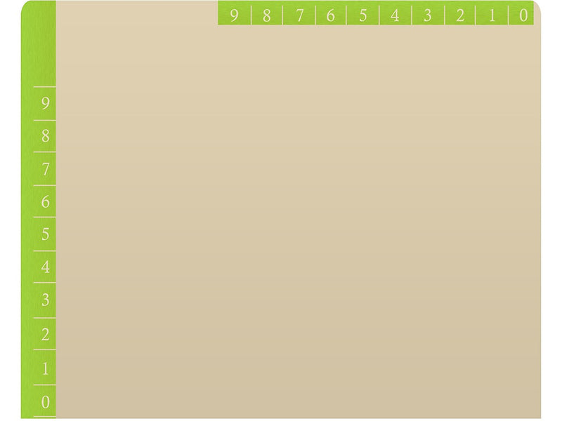 Medical Arts Press File Folder, Straight-Cut, Letter Size, Manila Stock, Manila/Light Green, Reinforced Right Side, 50/Box