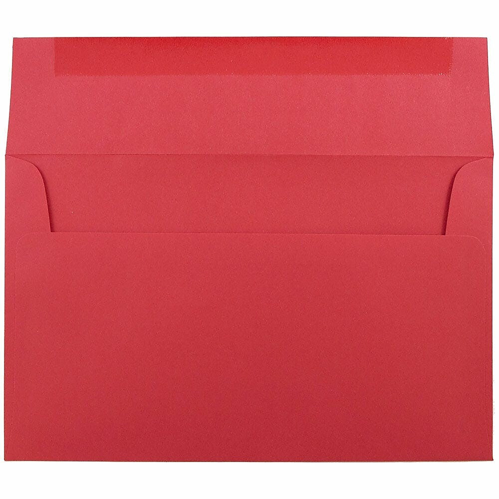 JAM Paper A10 Invitation Envelope, 6" x 9 1/2", Red, 100/Pack (96078d)