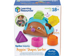 Learning Resources Spike the Fine Motor Hedgehog Poppin' Shapes Sorter Set (LER9118)