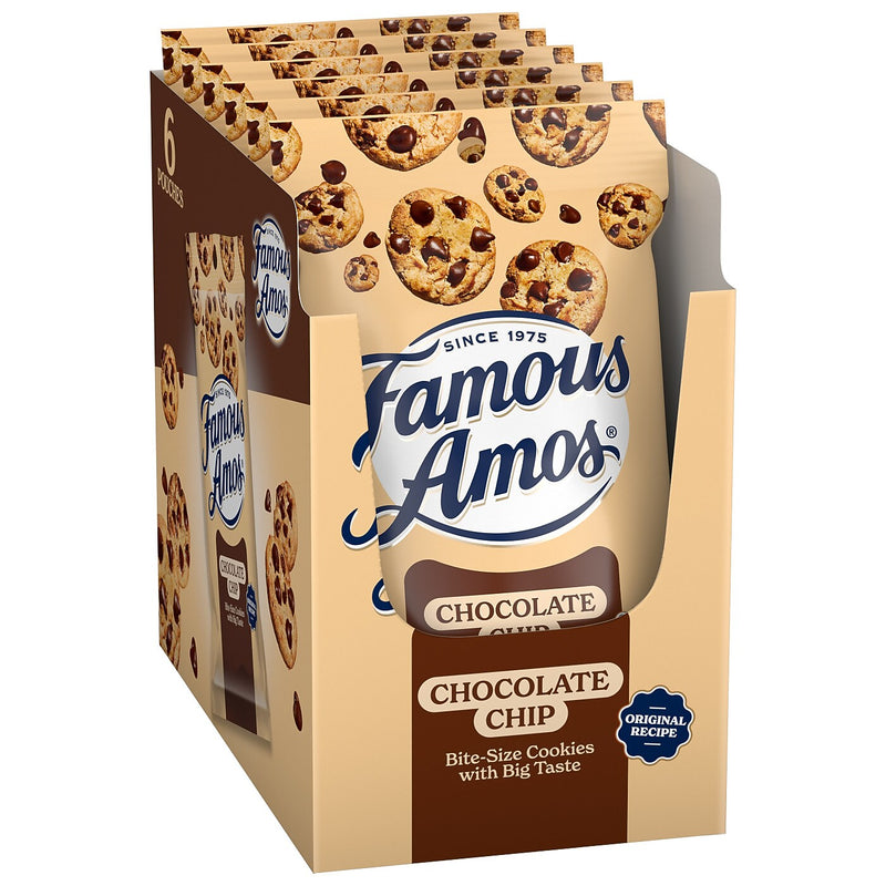 Famous Amos Wonders From the World Chocolate Cookies, 3 oz., 6/Box (FEU05908)