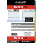 2026 AT-A-GLANCE Zenscapes 8.5" x 5.5" Weekly & Monthly Planner Refill Pages, Multicolored (281-285Y-26)