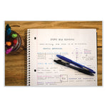 Zebra® Z-Grip Ballpoint Pen, Retractable, Medium 0.7 mm, Black Ink, Clear/Black Barrel, 30/Pack