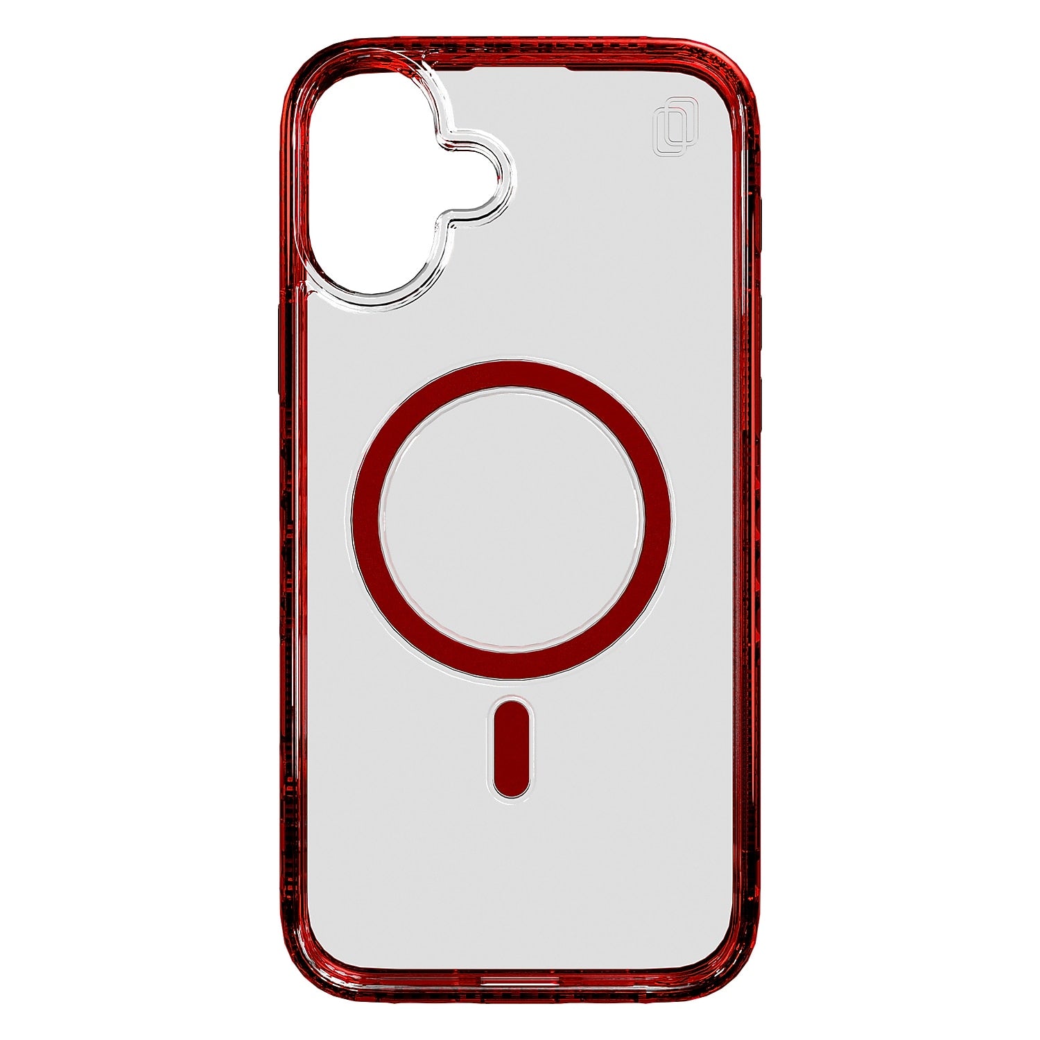 cellhelmet Magnitude Series MagSafe Phone Case for iPhone 16 Plus, Shock Absorbing, Lava Red (CM-105-LR)