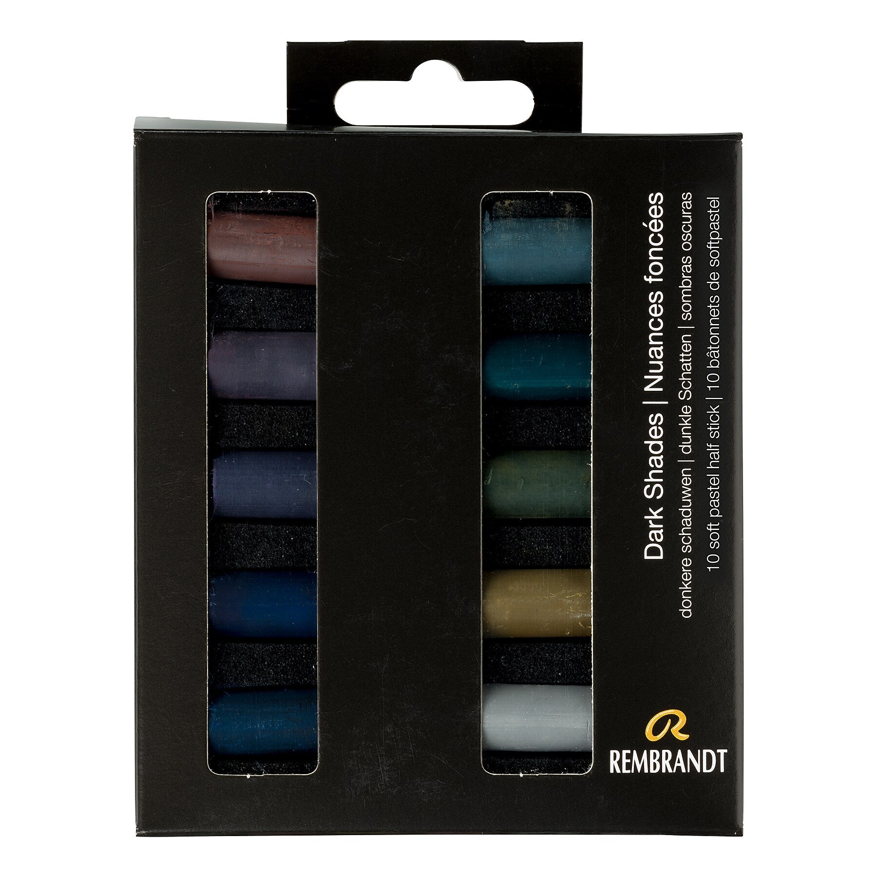 Rembrandt Soft Pastel Micro Sets, Assorted Colors, 10/Set (RBX31821008)