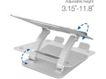 SIIG Adjustable Aluminum Stand for Laptops and Macbooks, Silver (CE-MT2C12-S1)
