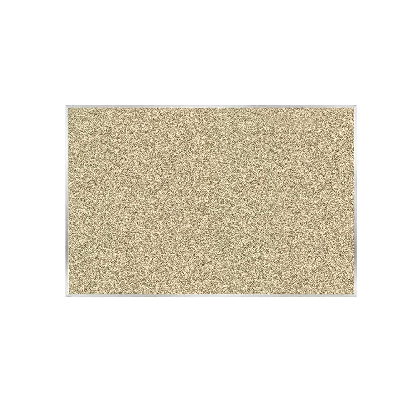 Ghent Vinyl Bulletin Board, Satin Aluminum Frame, 4' x 7'-4", Caramel (AV47-181)