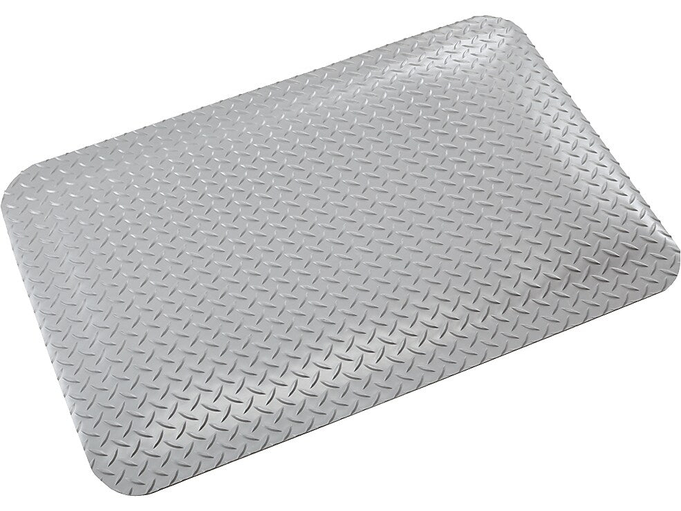 Crown Mats Workers-Delight Deck Plate Supreme Anti-Fatigue Mat, 36" x 60", Gray (WD 1235GY)