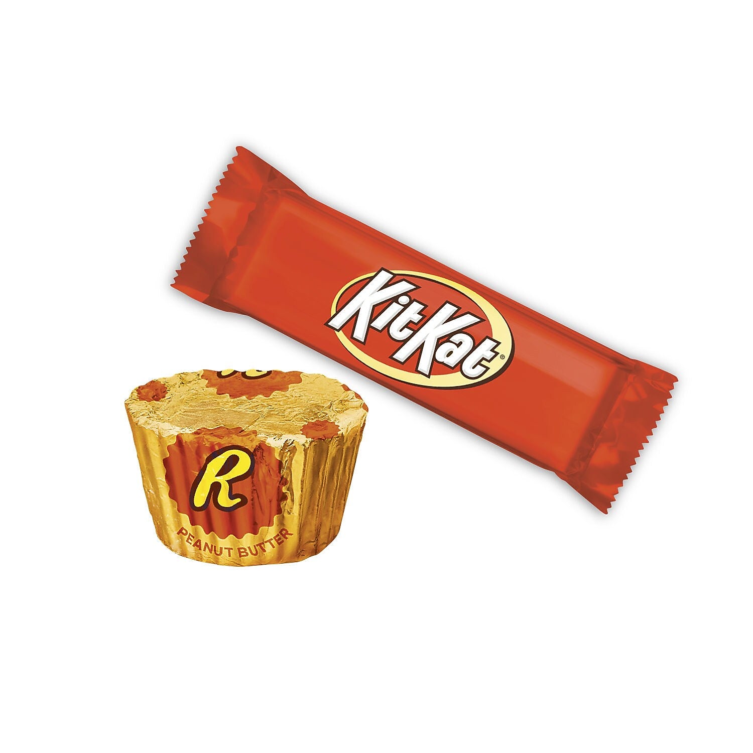 KIT KAT and REESE'S Miniatures Assorted Milk Chocolate Candy Party Pack, 30.04 oz. (HEC45728)
