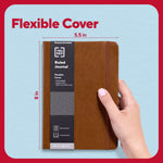 TRU RED™ 5.5” x 8” Medium Flexible Cover Narrow Ruled Journal, Cognac (TR61952)