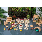 TickiT Wooden Minibeast Blocks, Multicolored, 15/Set (CTU73568)