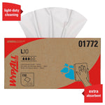 WypAll GeneralClean L10 Fabric Cleaning Wipers, 10.25" x 9", White, 110 Wipers/Box, 18/Carton (01772)