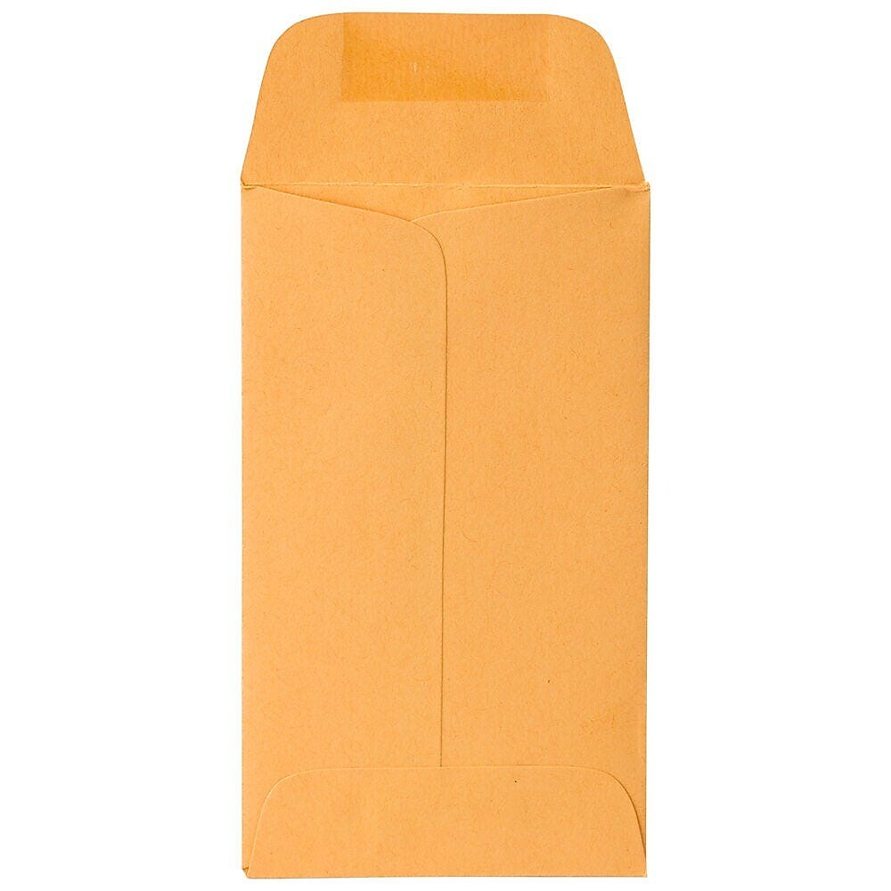 JAM Paper #3 Catalog Envelopes, 2 1/2" x 4 1/4", Brown Kraft, 50/Pack (94755-50)