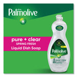 Palmolive Pure + Clear Dishwashing Liquid, Unscented, 32.5 oz Bottle, 9/Carton