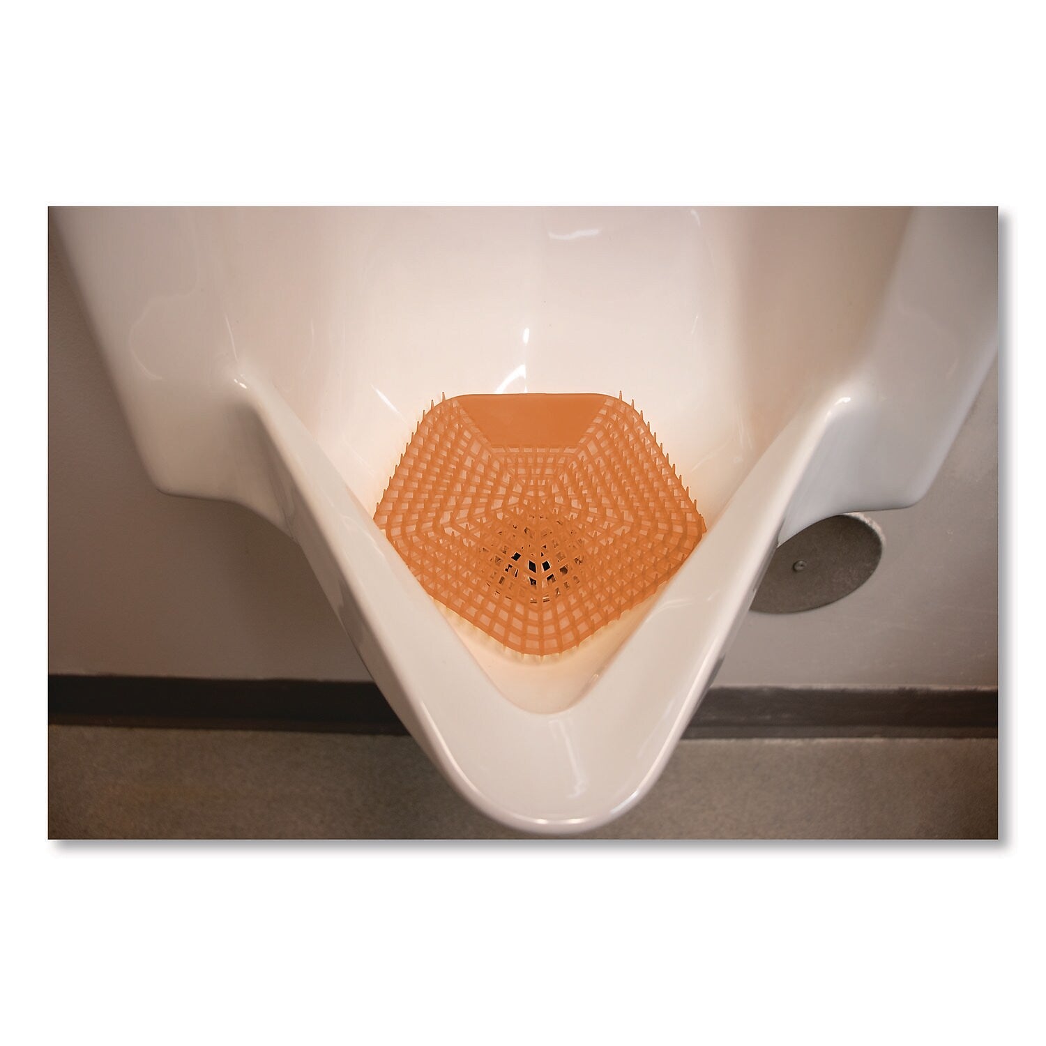 Boardwalk Anti-Splash Urinal Screen, Mango Mist Scent, Orange, 10/Box (WCBX-P-010I010I-04-AAS80-)