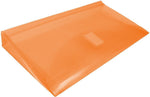 JAM Paper Premium Plastic Filing Envelope with Hook & Loop Closure, 5 1/4" x 10", Orange, 3/Pack (921V1ORX3)