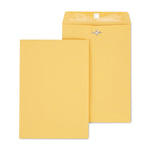 Staples Clasp & Moistenable Glue Kraft Catalog Envelopes, 7.5"L x 10.5"H, Brown, 100/Box (233577/19268)