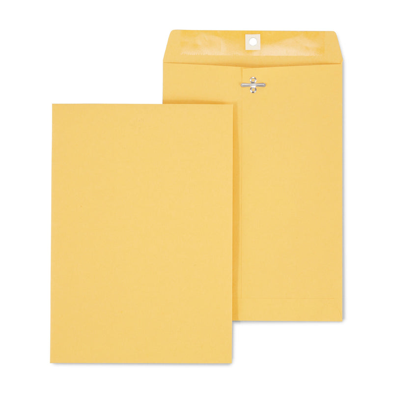 Staples Clasp & Moistenable Glue Kraft Catalog Envelopes, 7.5"L x 10.5"H, Brown, 100/Box (233577/19268)