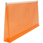 JAM Paper Premium Plastic Expanding Wallet with Zipper Closure, 5" x 10", Orange, 3/Pack (921Z1ORX3)