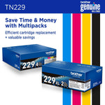 Brother TN229Y Yellow Standard Yield Toner Cartridge