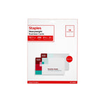Staples® Business Cards, 3.5" x 2", Matte White, 250/Pack (ST12520)