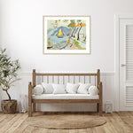 Amanti Art Macau Shoreline by Anne Durham Wood Framed Wall Art Print, 41" x 33" (A42677457404)