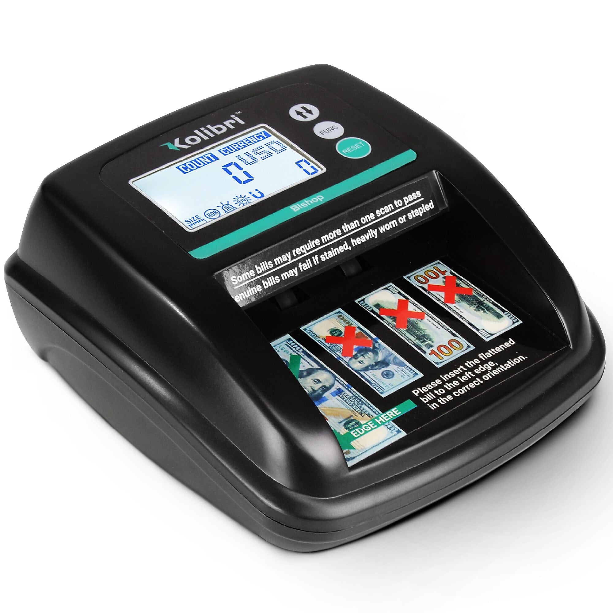 Kolibri Bishop Bill Counter, Black (BISHOP)