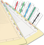 Tabbies Medical Chart Index Divider Sheets, Manila, 400/Box (TAB54519)