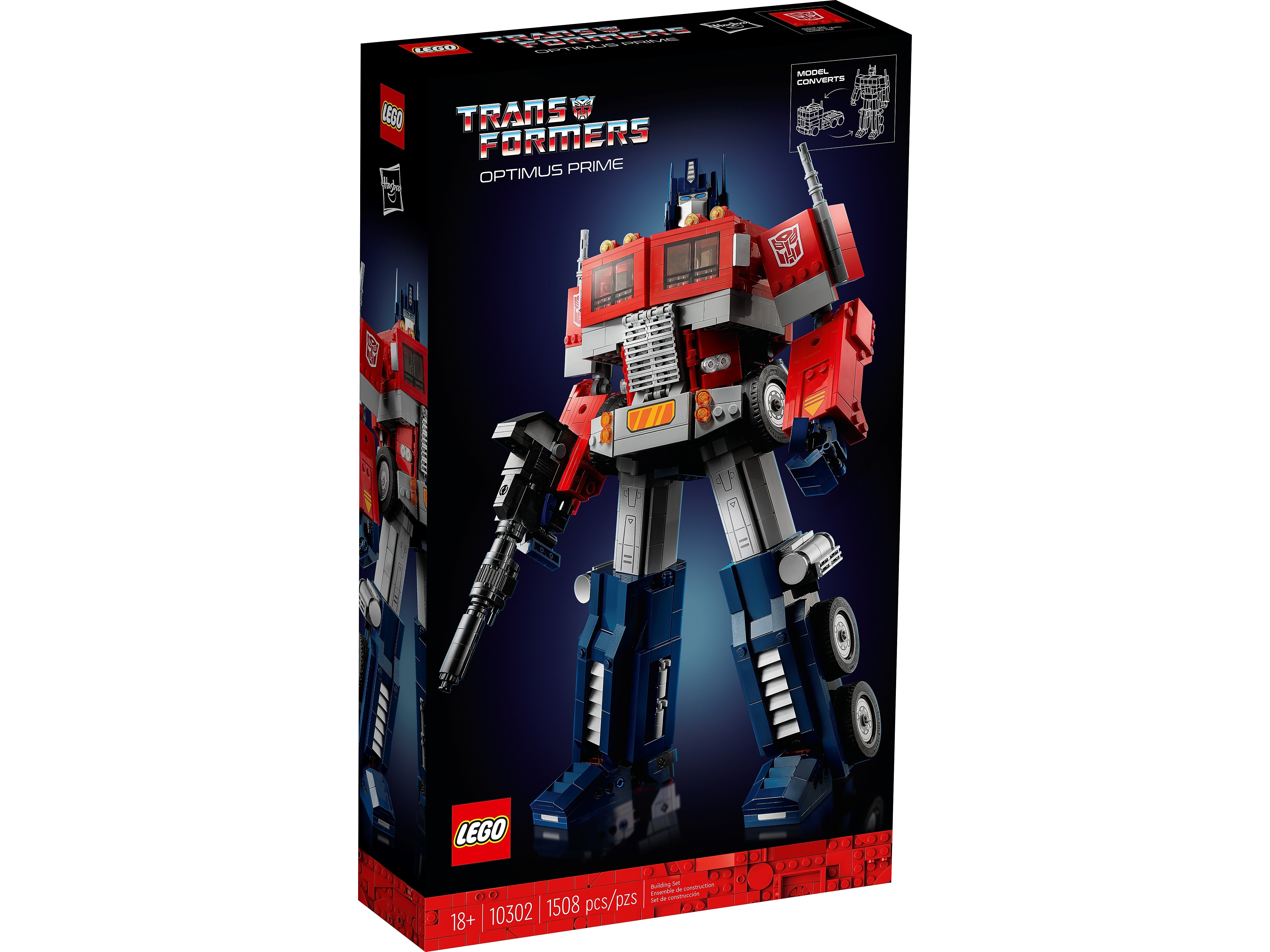 LEGO Icons Transformers Optimus Prime Building Set (10302)