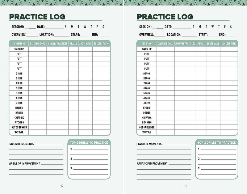 Quarto The Golf Scorecard Guided Journal, 3.8" x 5.85", Green, 96 Pages (9781577154877)