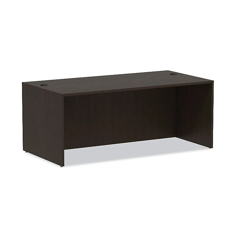 Alera Valencia Series 71"W Straight Front Desk Shell, Espresso (ALEVA217236ES)