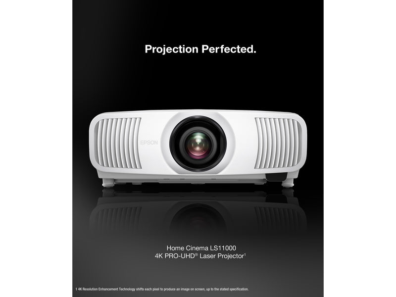 Epson Home Cinema LS11000 HDMI/USB 3LCD Laser Projector, White (V11HA48020)