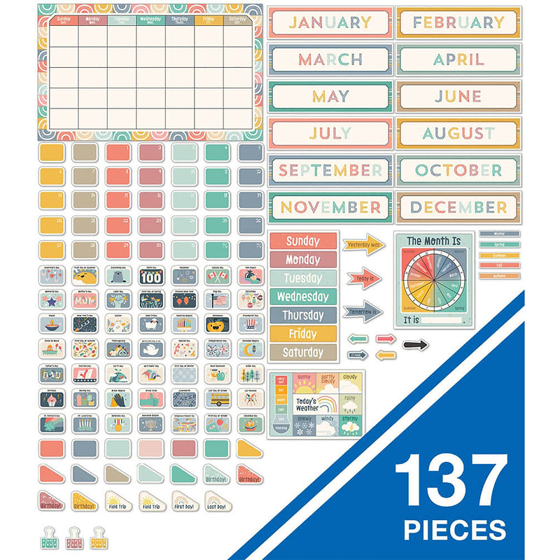 Carson Dellosa Education We Belong Calendar Bulletin Board Set, 2 Sets/Bundle (CD-110568-2)