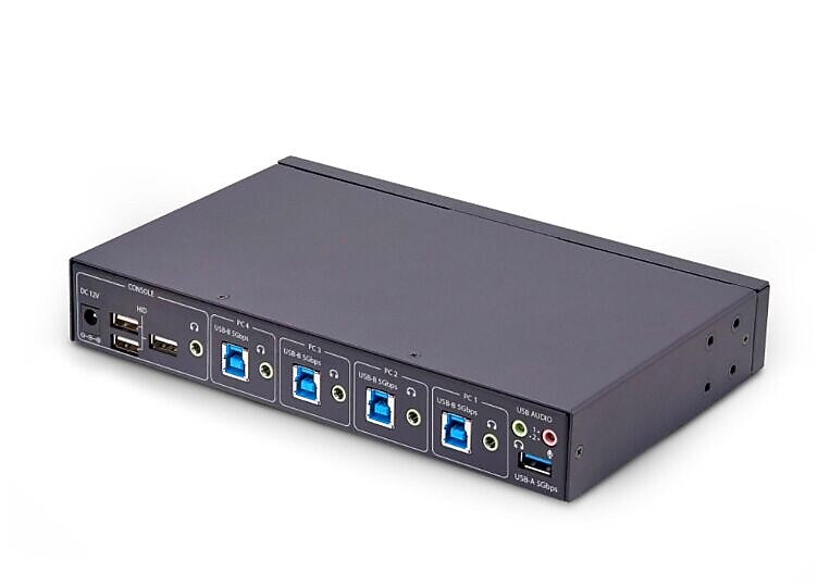 Startech 4-Port KM Switch with Mouse Switching, USB Switch for Keyboard/Mouse (P4A20132-KM-SWITCH)