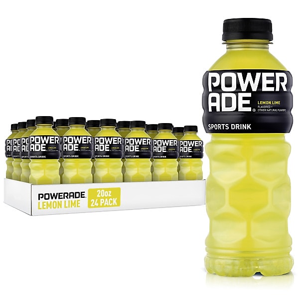 Powerade Lemon Lime Sports Drink, 20 oz., 24 Bottles/Pack (049000003697)