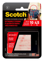 Scotch Extreme Fasteners, Clear, 2/Pack (RF6730)