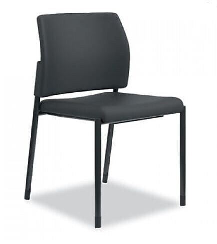 HON Accommodate Series Guest Chair, 23.5" x 22.25" x 31.5", Black, 2/Carton (SGS6NBCU10CK)