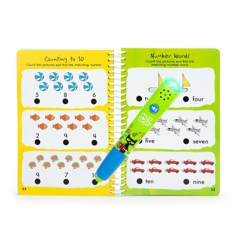 Educational Insights Hot Dots Pete the Cat Kindergarten Reading and Math (2456)