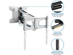 Mount-It! Motorized Fireplace TV Wall Mount, 77 Lbs. Max. (MI-386W)
