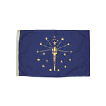 Flagzone Indiana Flag with Heading and Grommets, 3' x 5', Each