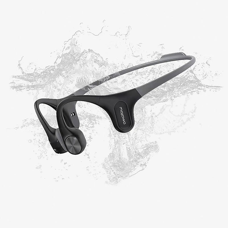 Mojawa Run Air/Mojo 2 Wireless Bone-Conduction Open-Ear Waterproof Headphones, Bluetooth, Black (RA-BK-GL-01)