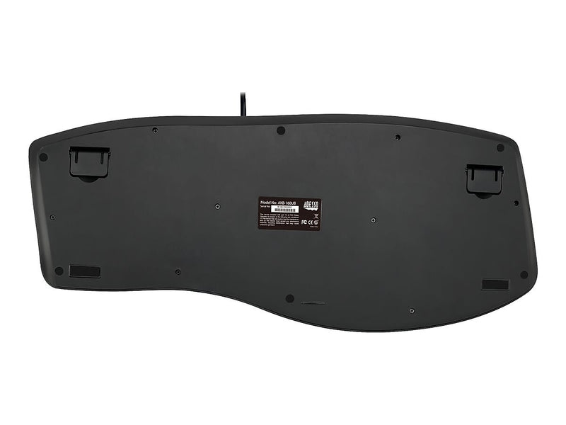 Adesso Tru-Form Media Ergonomic Keyboard, Black (AKB-160UB)